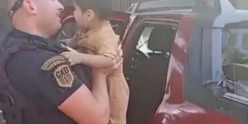 Bajaron a hacer las compras y dejaron a su nieto en el auto con las ventanillas altas