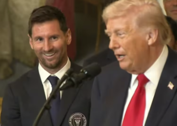 La inesperada reacción de Messi al ser felicitado por Donald Trump en la Casa Blanca