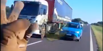 Imprudencia en la ruta: se cruzó de carril y casi provoca una tragedia