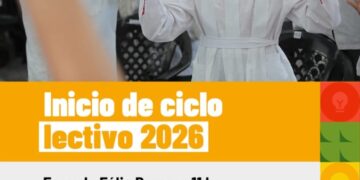 El gobernador Juan Pablo Valdés inaugura el ciclo lectivo 2026 cortando las cintas de un flamante edificio escolar