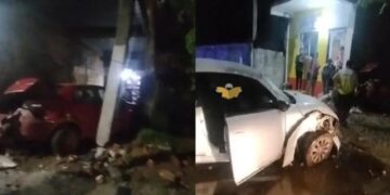Conducía borracho y se estrelló contra una casa y un auto estacionado en Corrientes