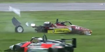 El piloto Benjamín Traverso sufrió un fuerte accidente y llevó tranquilidad tras los controles