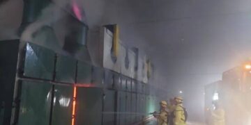 Incendio en un parque industrial del interior correntino