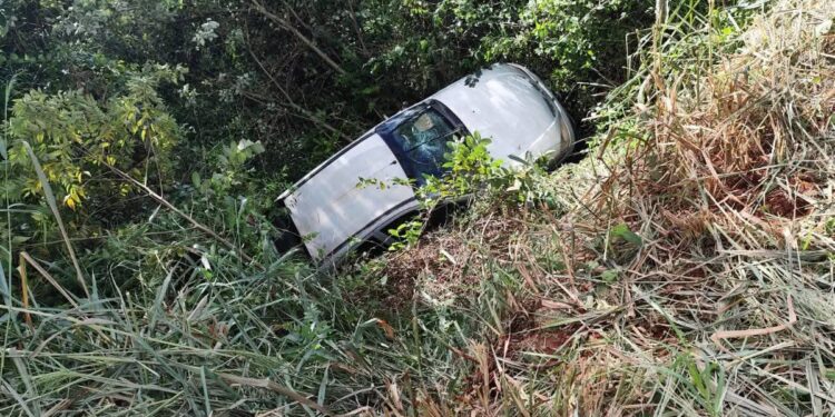 Tomaba mate junto al auto y el vehículo terminó cayendo a un barranco