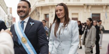 25 de Mayo: Juan Pablo Valdés recibió el saludo de los Cazadores Correntinos