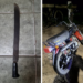 Ebria y con un machete: demoraron a una motociclista en el acceso a San Luis del Palmar