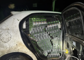 Corrientes: chocó un caballo y llevaba el auto repleto de cigarrillos ilegales